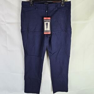 NWT Mario Serrani Slim Cropped Pants Womens 8 Office Work Going Out Minimalist